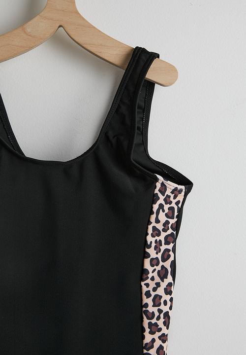 Pop Candy - One-piece swimsuit and swim shorts - black/multi