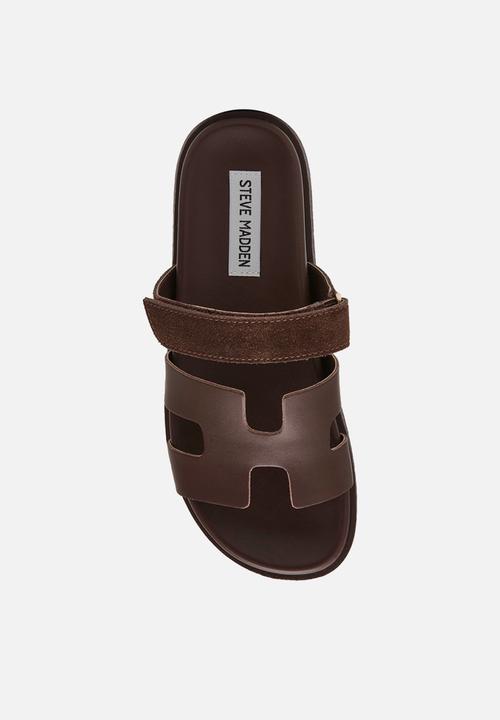 Steve Madden - Mayven-cn slide - choc brown suede