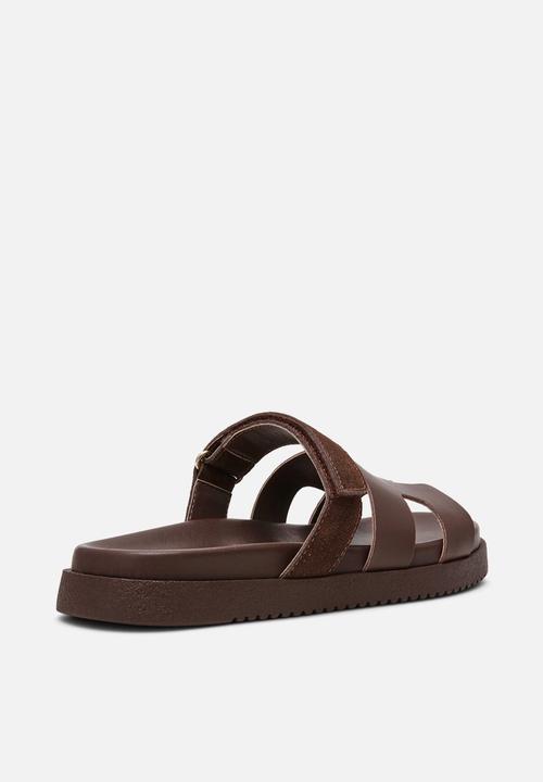 Steve Madden - Mayven-cn slide - choc brown suede