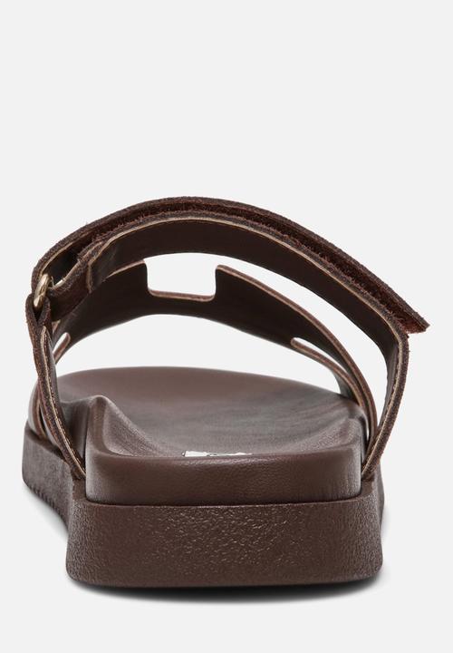 Steve Madden - Mayven-cn slide - choc brown suede