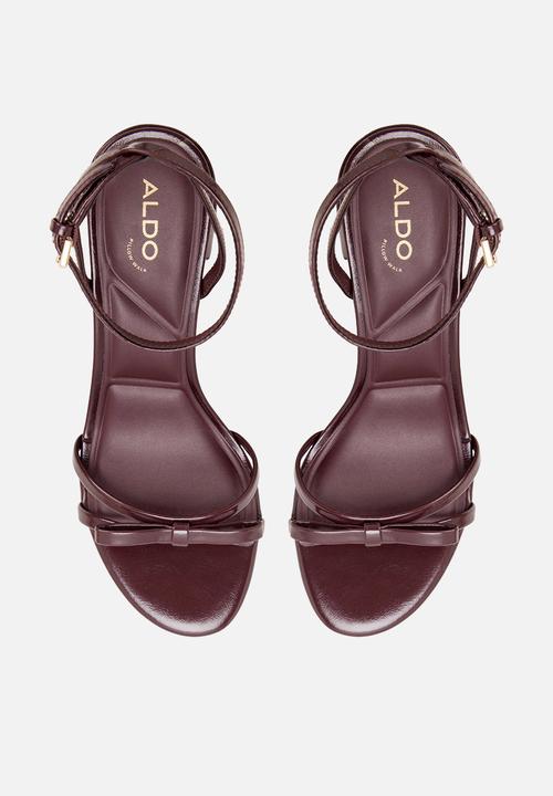 ALDO - Boula open toe ankle strap - burgundy