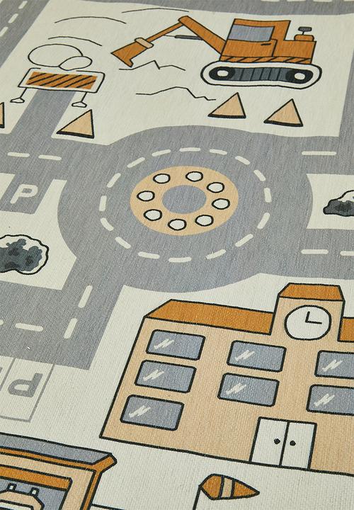 Fotakis - Roaming roads poly rug - grey
