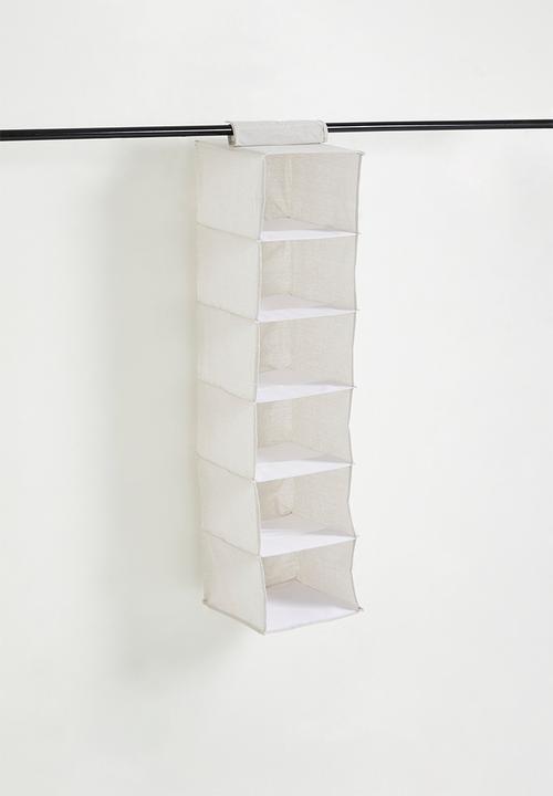 Bathroom Solutions - Calico Collapsible 6 Shelf Hang Org - neutral
