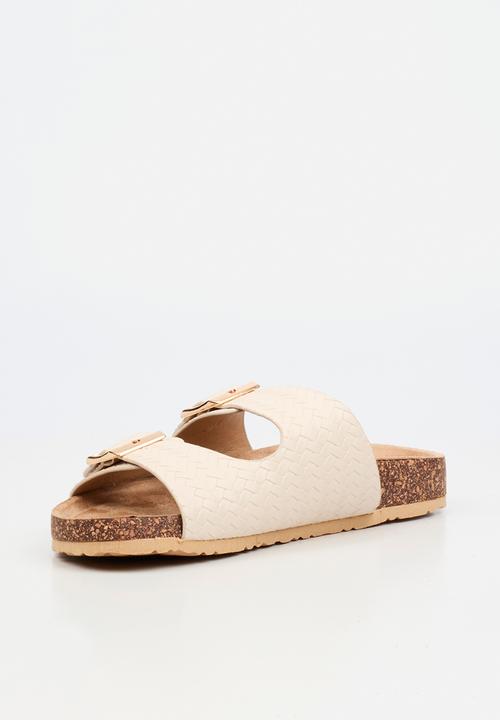 Viabeach - Qork 16 double buckle cork sandal - natural