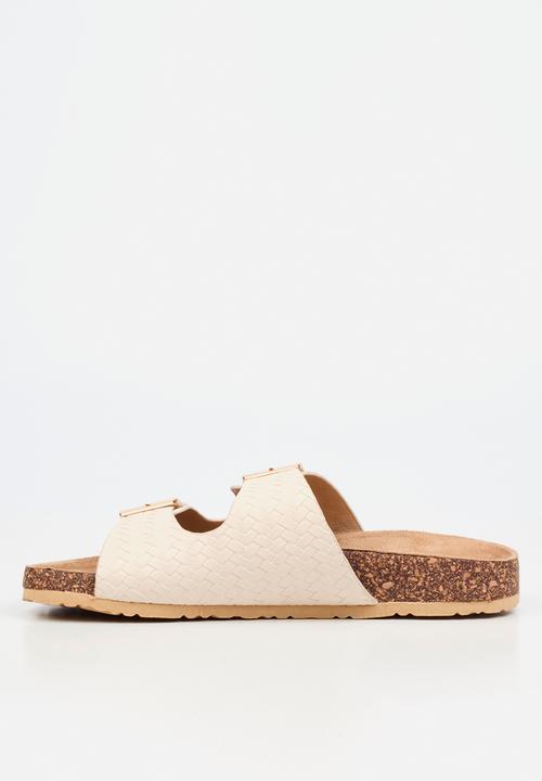 Viabeach - Qork 16 double buckle cork sandal - natural
