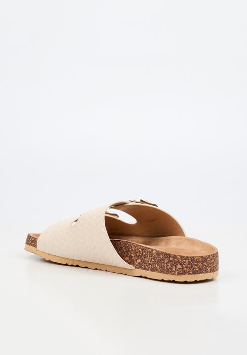 Viabeach - Qork 16 double buckle cork sandal - natural