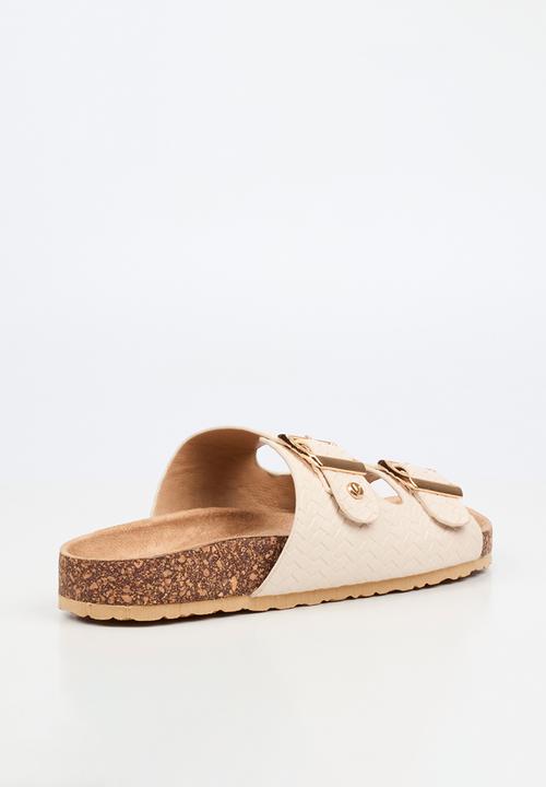 Viabeach - Qork 16 double buckle cork sandal - natural