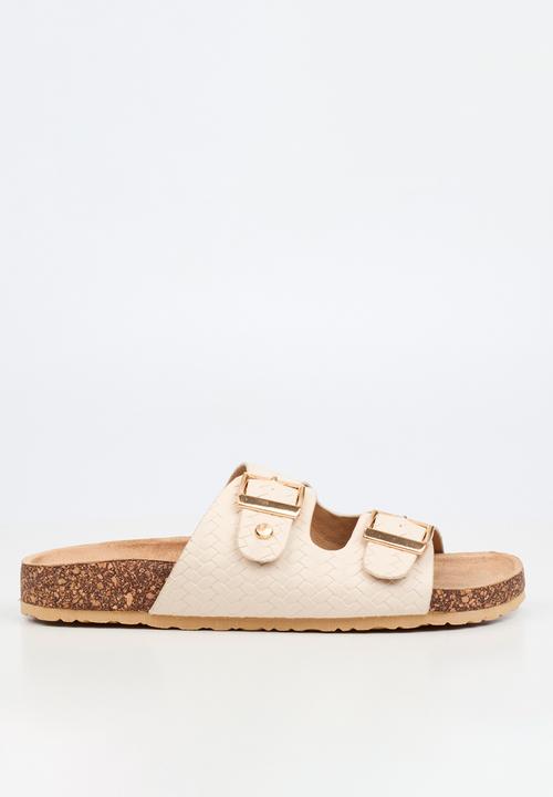 Viabeach - Qork 16 double buckle cork sandal - natural