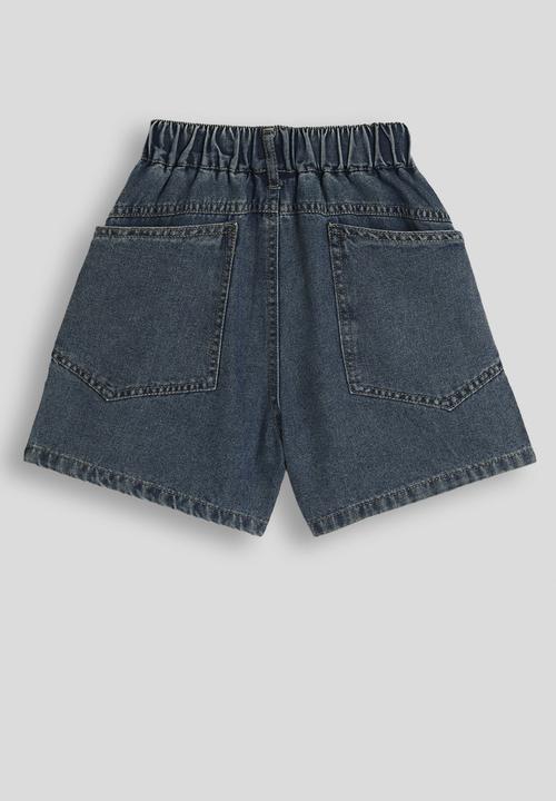 Pop Candy - Flared denim shorts - blue