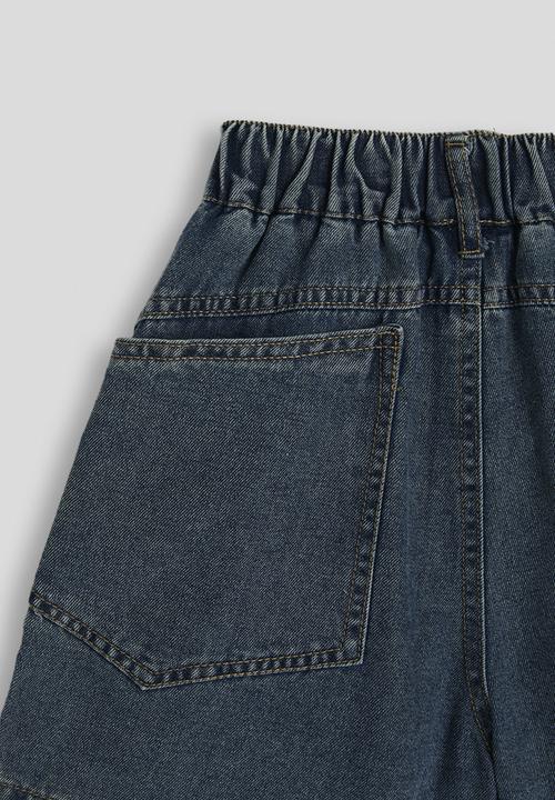 Pop Candy - Flared denim shorts - blue
