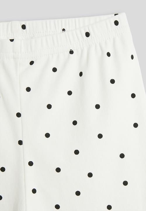 Pop Candy - Polka dot biker shorts - white