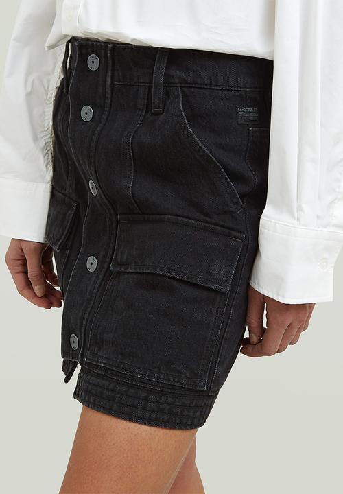 G-STAR - Short Cargo Skirt Wmn - Washed Black