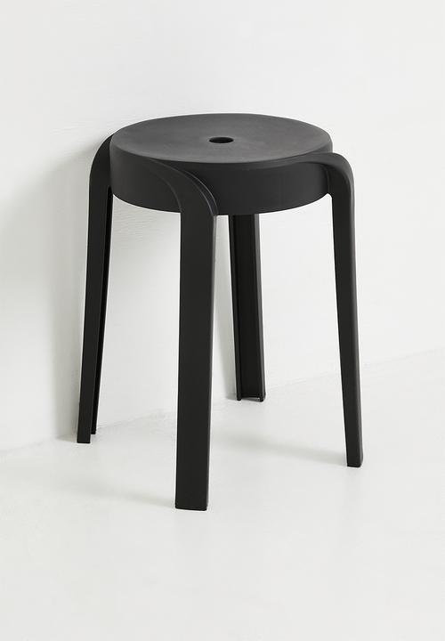 H&S - Poppy Stool - Black
