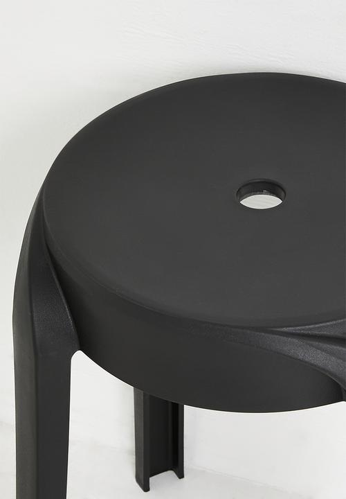 H&S - Poppy Stool - Black