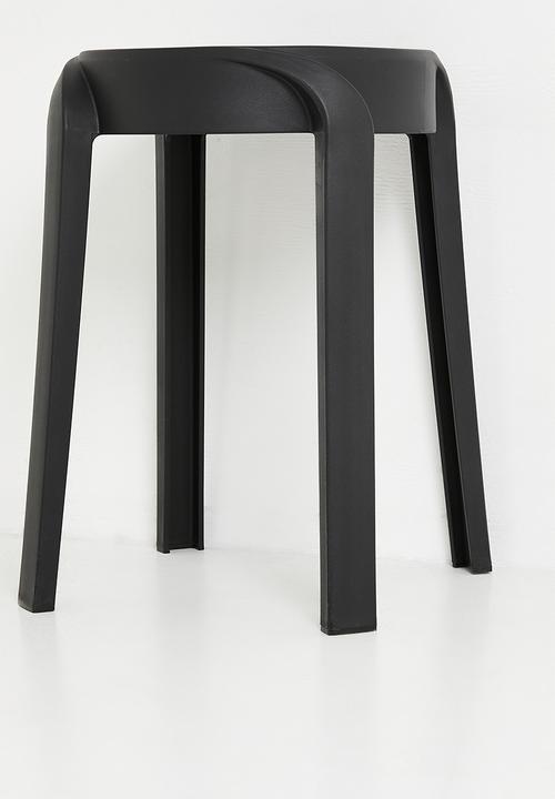 H&S - Poppy Stool - Black
