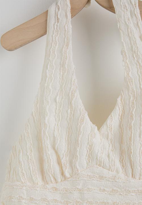Pop Candy - Halter top & skirt - cream 