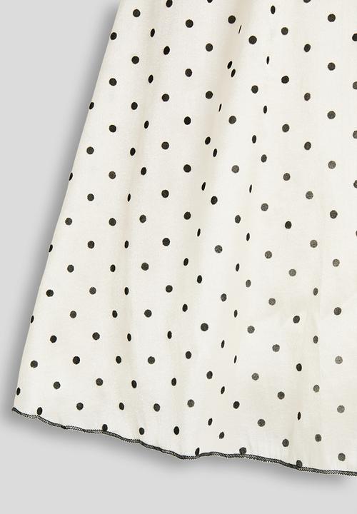 Pop Candy - Puff sleeve empire dress - off white