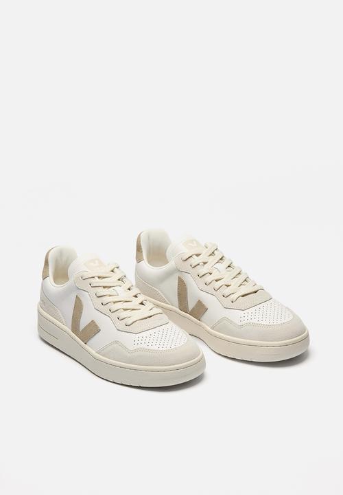 VEJA - V-90 - White/Taupe