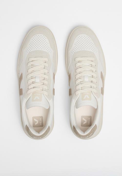 VEJA - V-90 - White/Taupe