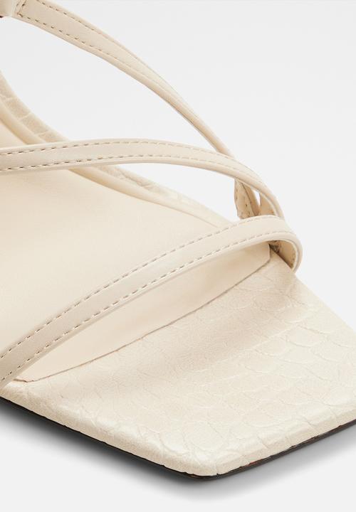 ALDO - Maakie open toe ankle strap - cream