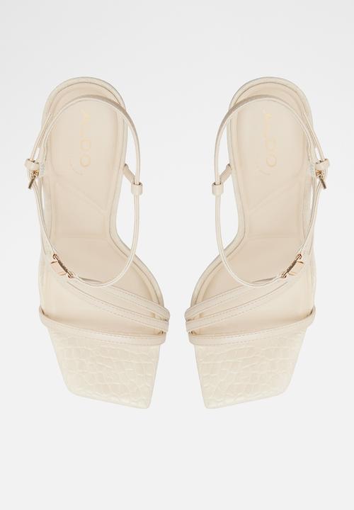 ALDO - Maakie open toe ankle strap - cream