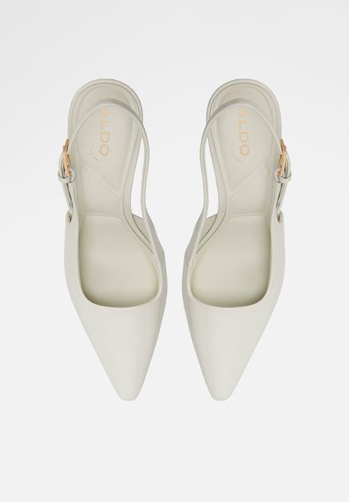 ALDO - Marysa closed toe slingback - white/bone