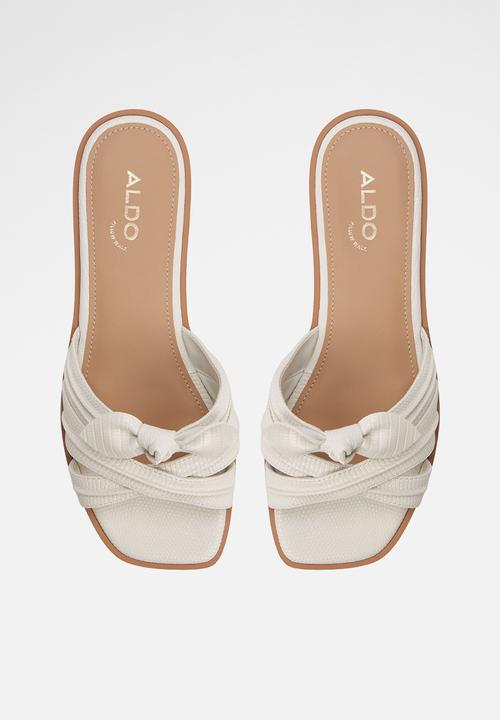 ALDO - Sunbeam slide - white/bone