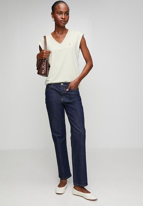 POLO - Wmn Bella Ss Cap Sleeve T-Shirt - Cool Sage