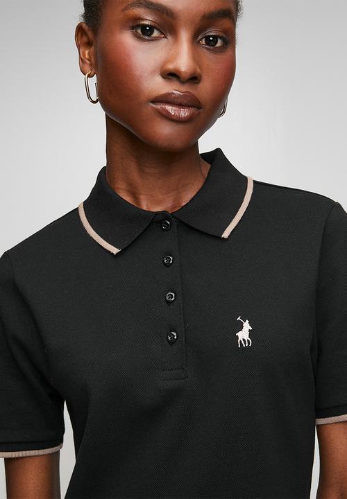 POLO - Wmn Leah Ss Golfer Dress - Black