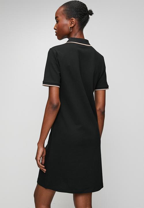 POLO - Wmn Leah Ss Golfer Dress - Black