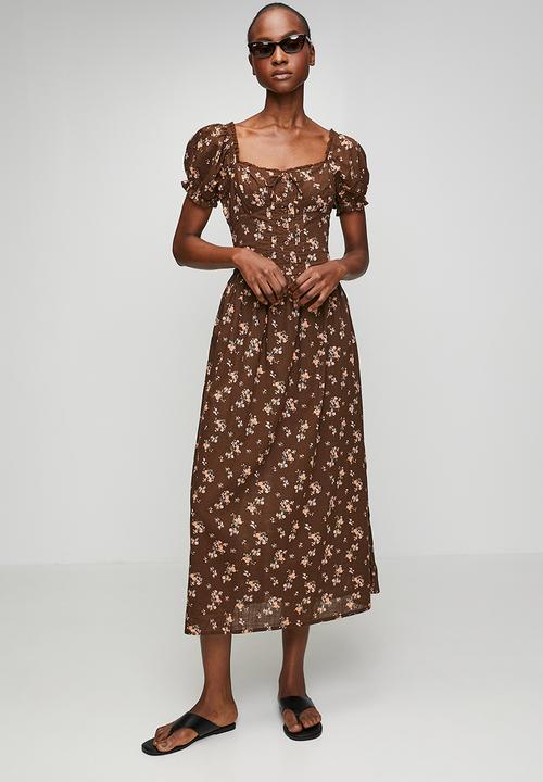 Cotton On - Jenna Ditsy - Dark Oak