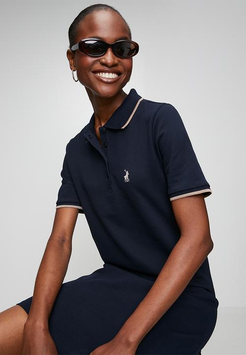 POLO - Wmn Leah Ss Golfer Dress - Navy