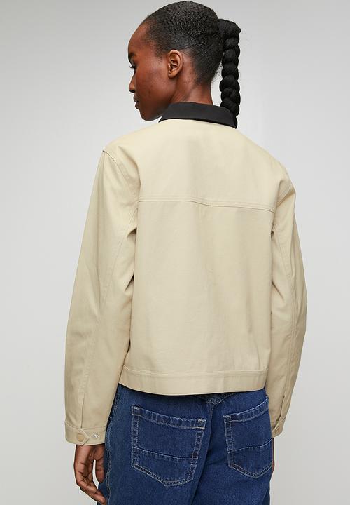 Reebok - Workwear Cropped Canvas Jacket - Elevated Beige