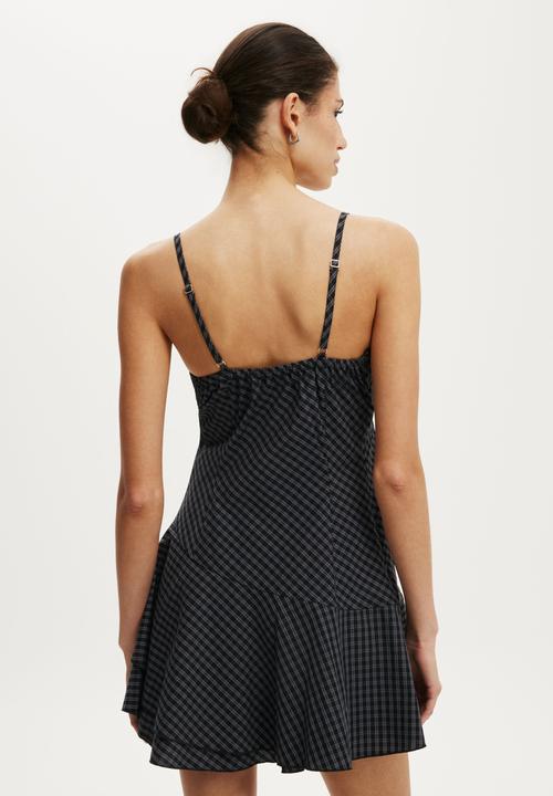 Cotton On - Marine Mini Dress - Navy Check