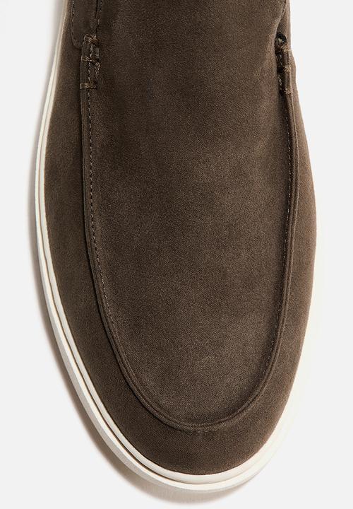 H&M - Moccasin-seam loafers - dark khaki green