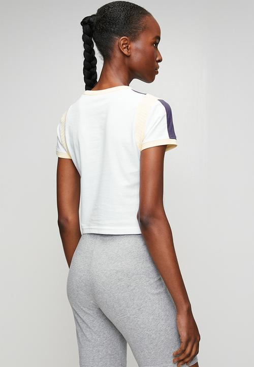 PUMA - Graphic  Ringer Baby Tee - Puma White