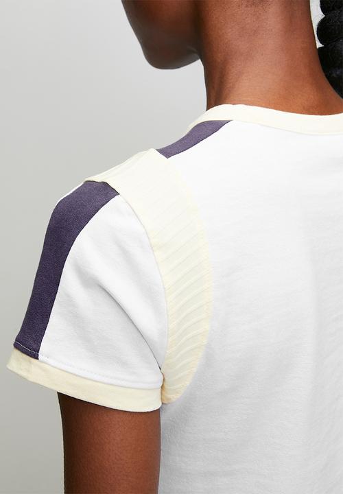 PUMA - Graphic  Ringer Baby Tee - Puma White