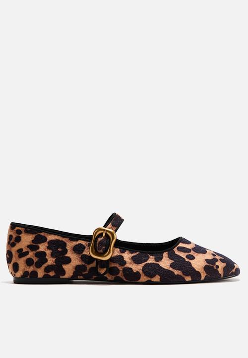 H&M - Mary jane ballet flats - beige/leopard print