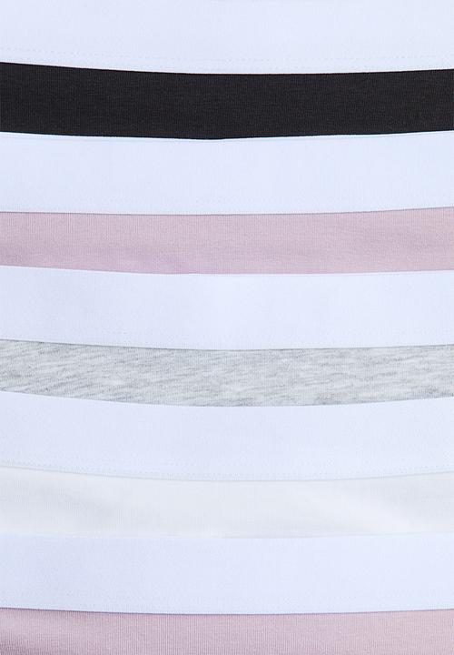 H&M - 5-Pack cotton boxers - light purple/cream/black