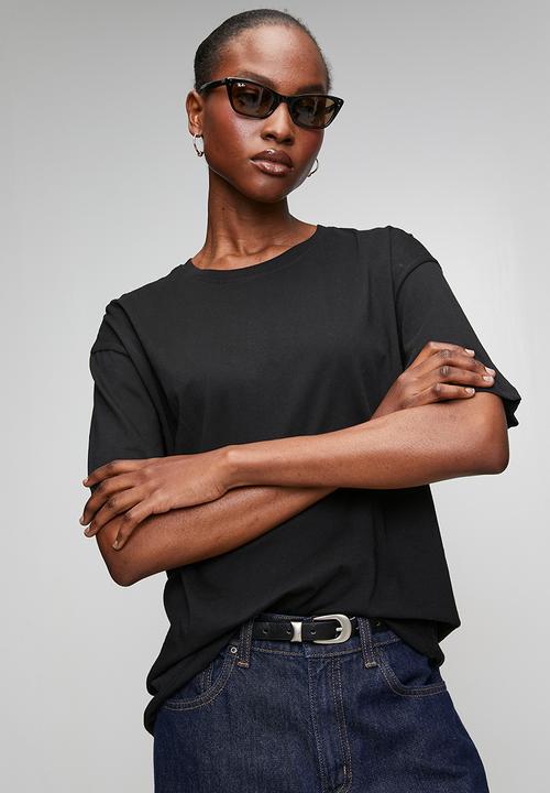 Brave Soul - Ladies Plain T-Shirt - Black