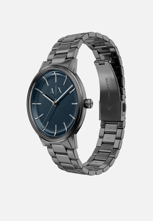 Armani Exchange - Armani Exchange  AX7183SET Watch and Bracelet Set - Gunmetal