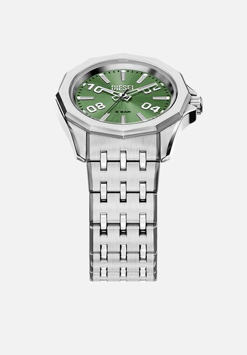 Diesel  - Diesel Stinger Three-Hand DZ2237 Watch - Silver