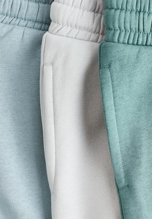 H&M - 3-Pack shorts - green/grey/blue