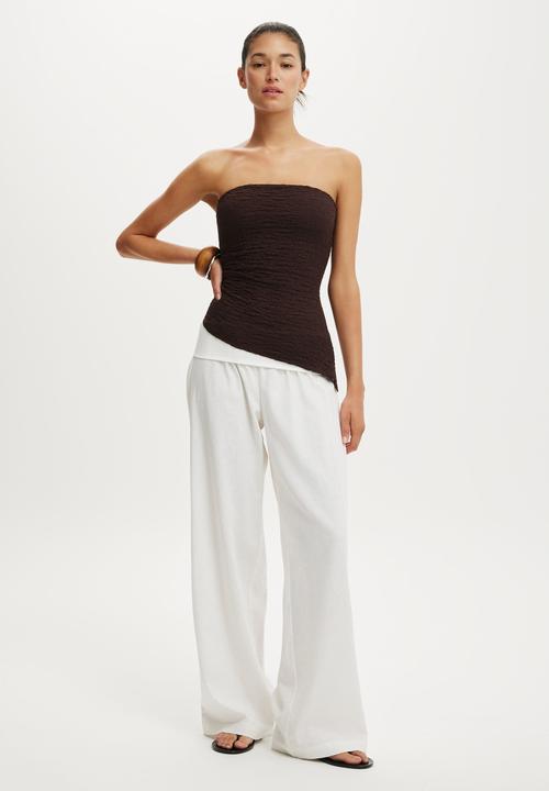 Cotton On - Haven Fold Over Pant - White