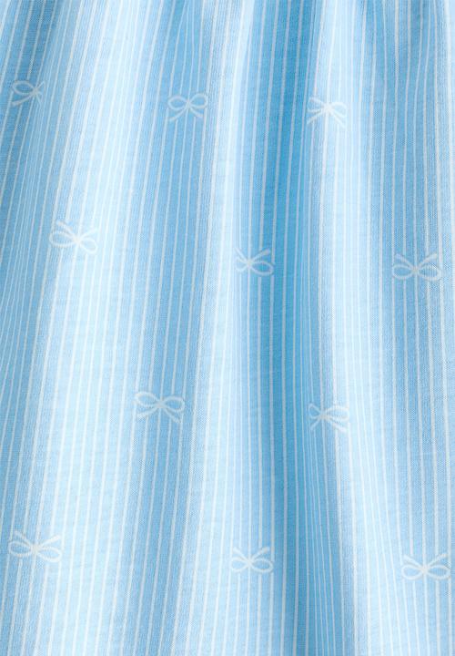 H&M - Patterned cotton dress - light blue/bows