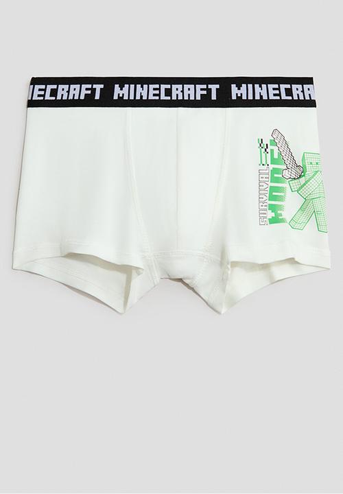 H&M - 5-pack trunks - green/minecraft