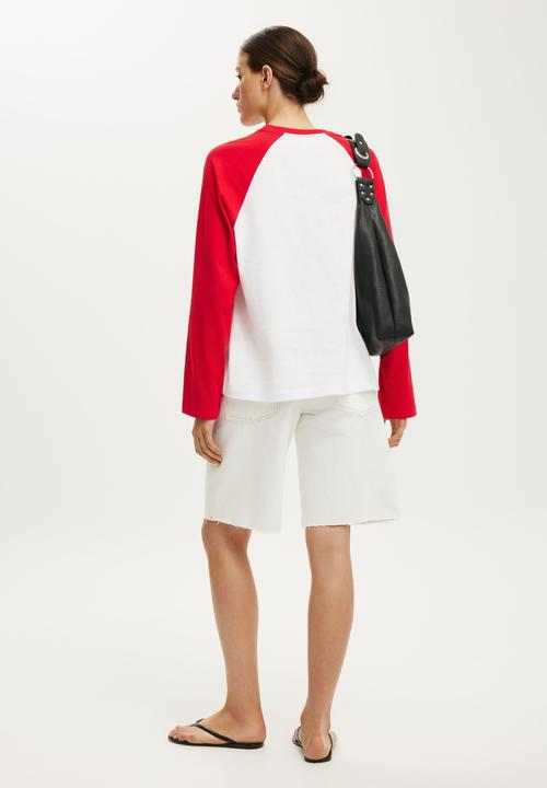 Cotton On - Baggy Denim Short - Vintage White Raw