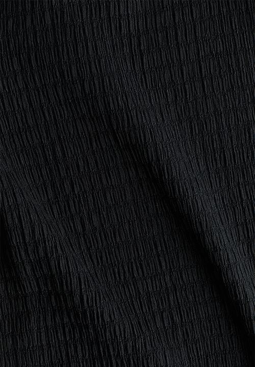H&M - Textured jersey trousers - black