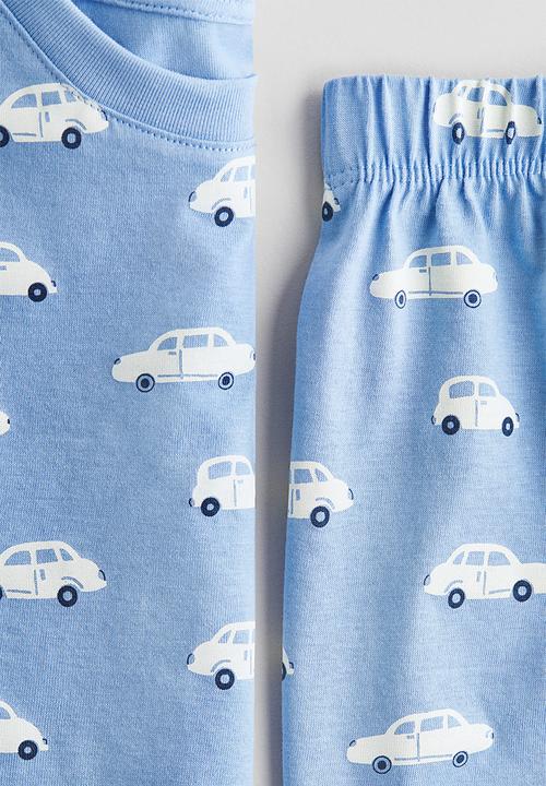H&M - Printed pyjamas - light blue/cars