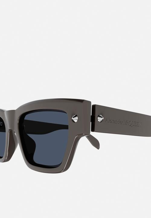 Alexander McQueen - AM0409S-003 53 Sunglass - Grey/Brown